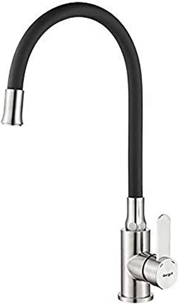 M22119-2 Wasserhahn mit flexiblem Auslauf, Schwarz