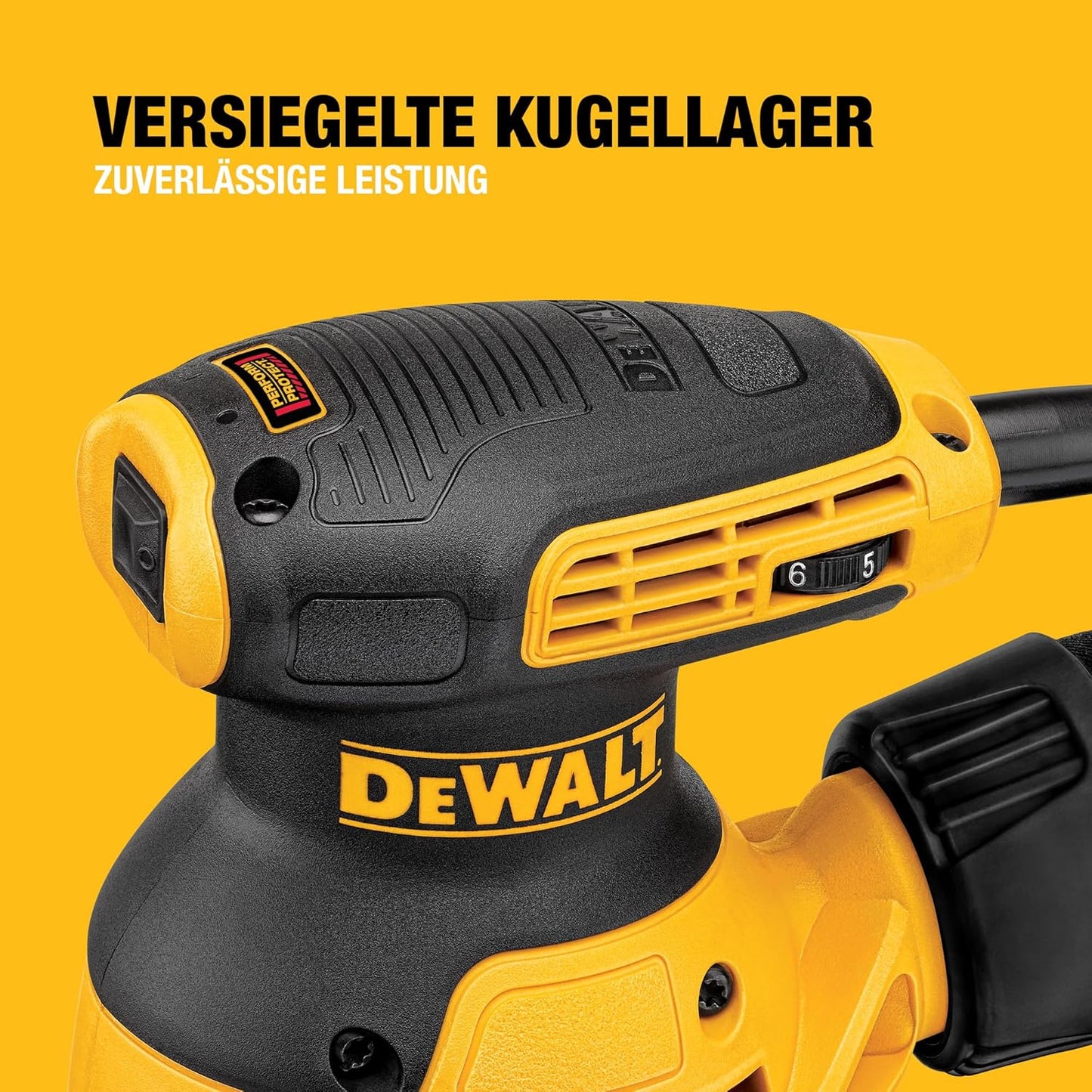 Exzenterschleifer DWE6423 mit Vibrationsdämpfung (280 W), Single