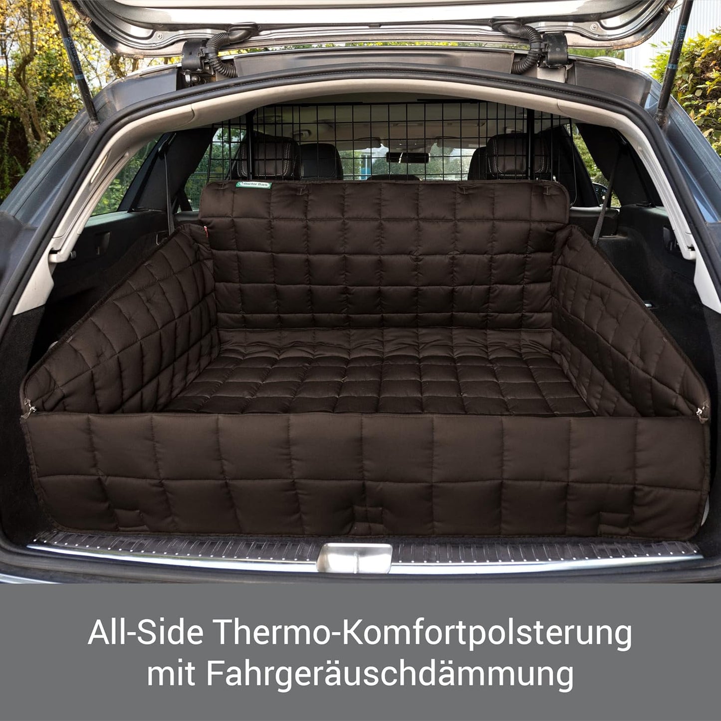 Kofferraumschutz-Decke mit Ladekantenschutz, L - 100x100 cm / Braun
