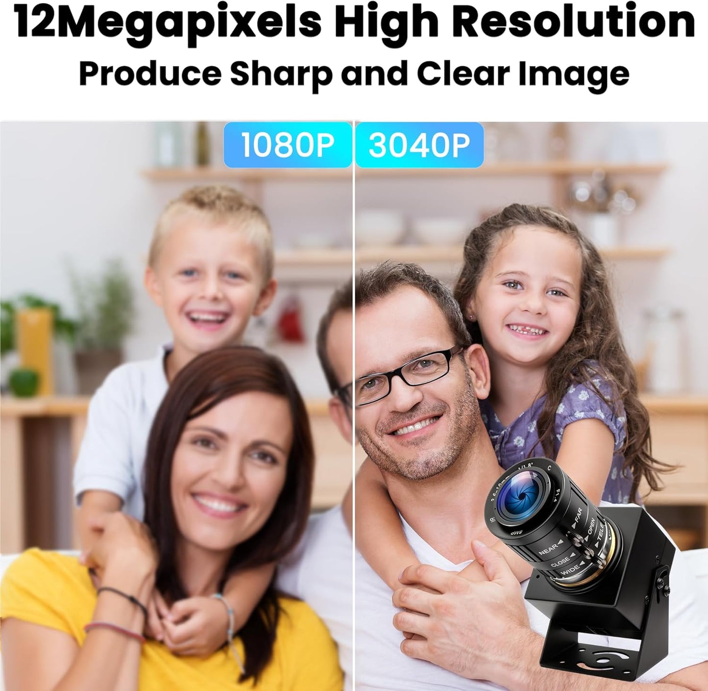 4K USB High-Speed Webcam mit Zoom (120fps)