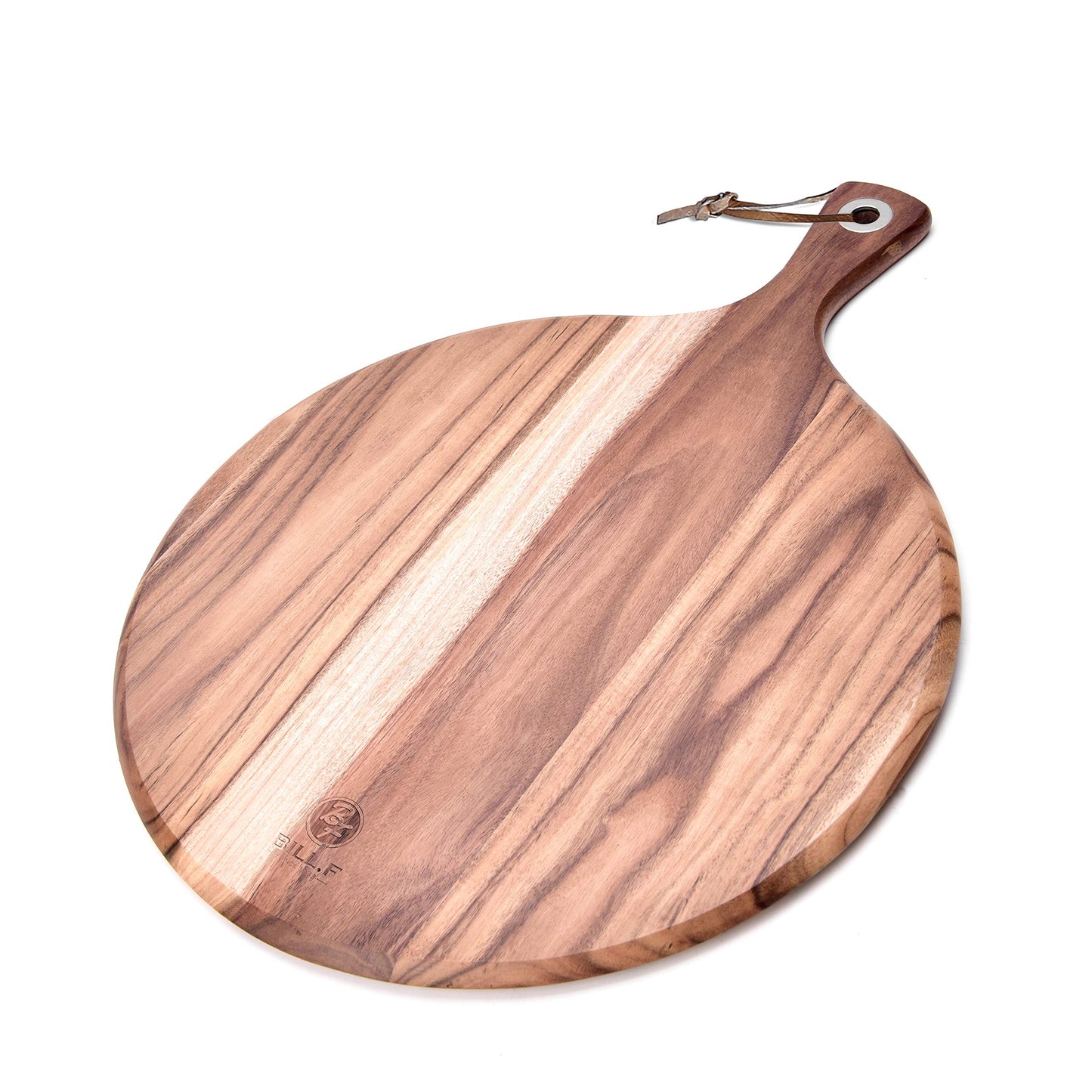 Pizzateller & Pizzabrett aus Akazienholz, 40.6L x 30.5B cm