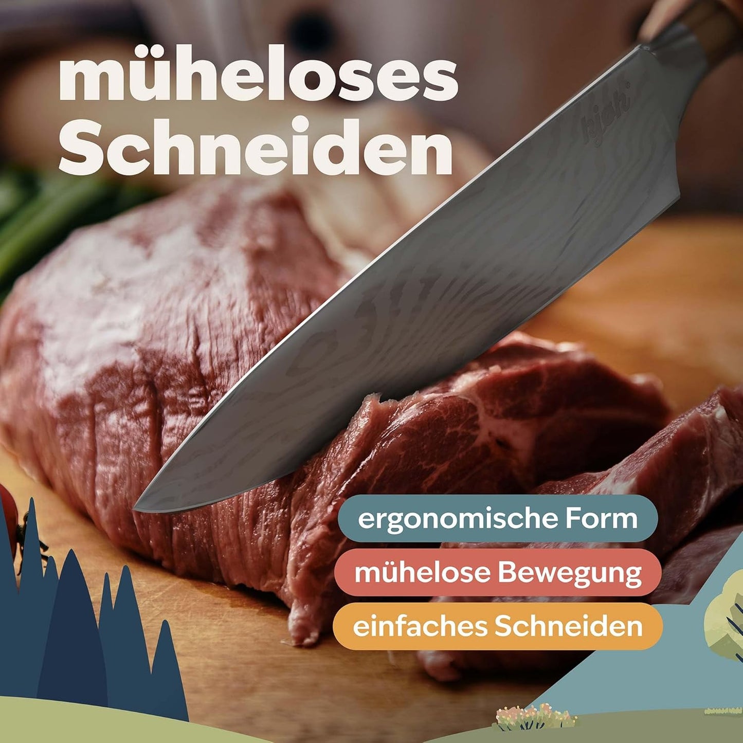 Chefmesser 20 cm, Kochmesser 20cm