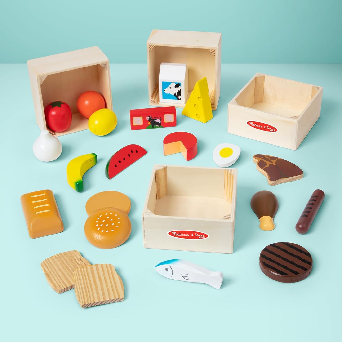 Lebensmittel-Set für Kinderküchen, Lebensmittelgruppen