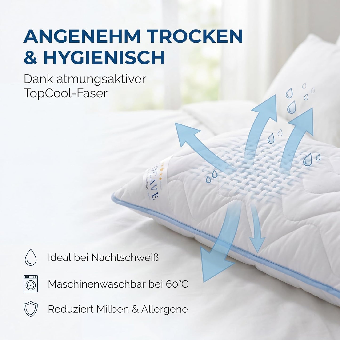 Seitenschläferkissen Top Cool, 40x145cm