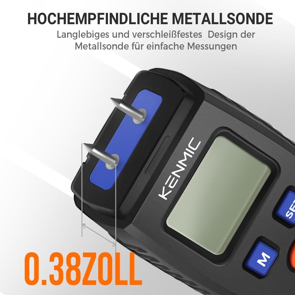 Tragbarer Feuchtigkeitsmesser mit LCD-Display