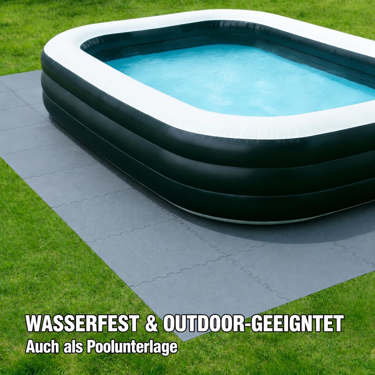 48-teiliges Bodenschutz-Puzzlematte Set, 48 Stück = 17.28 M² - Grau