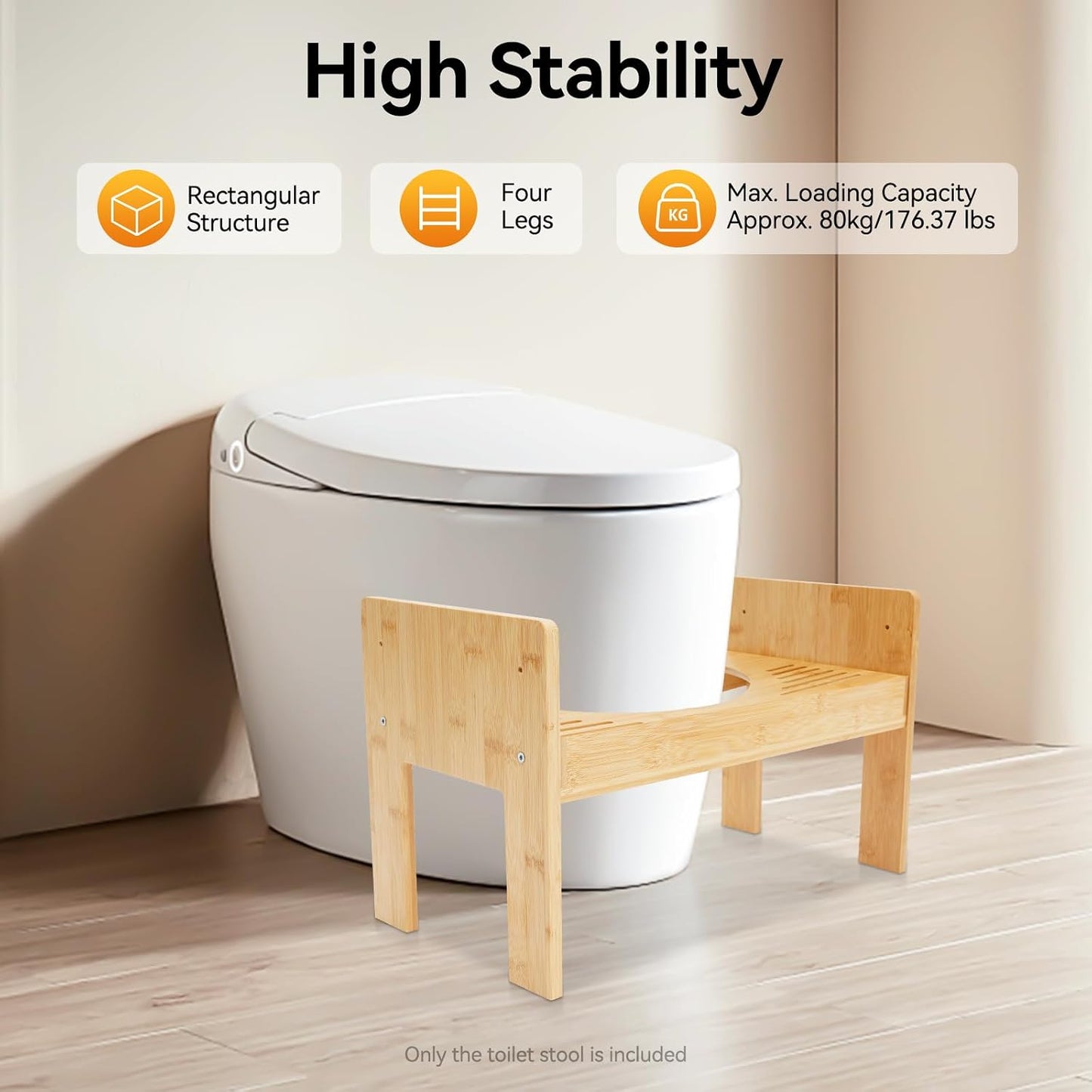 Ergonomischer Toilettenhocker