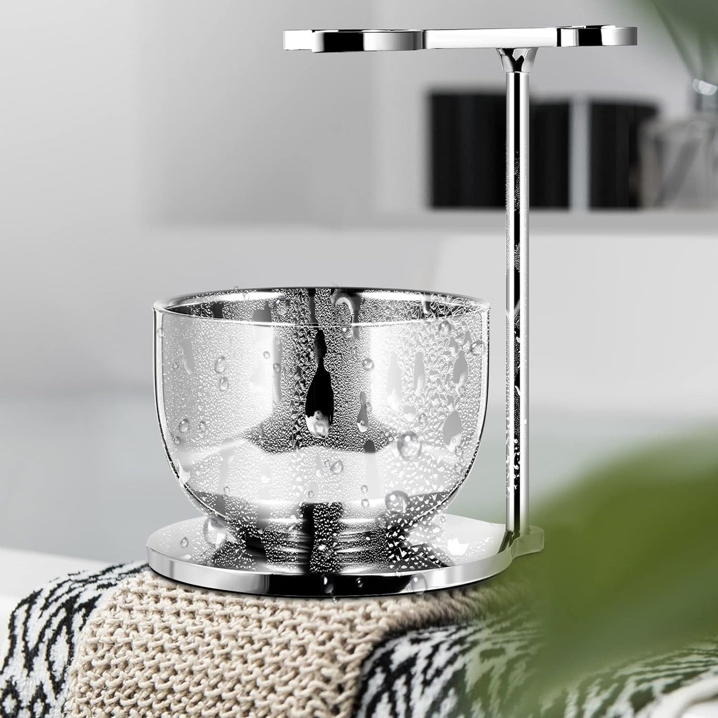 Rasierständer-Set, Silber-03