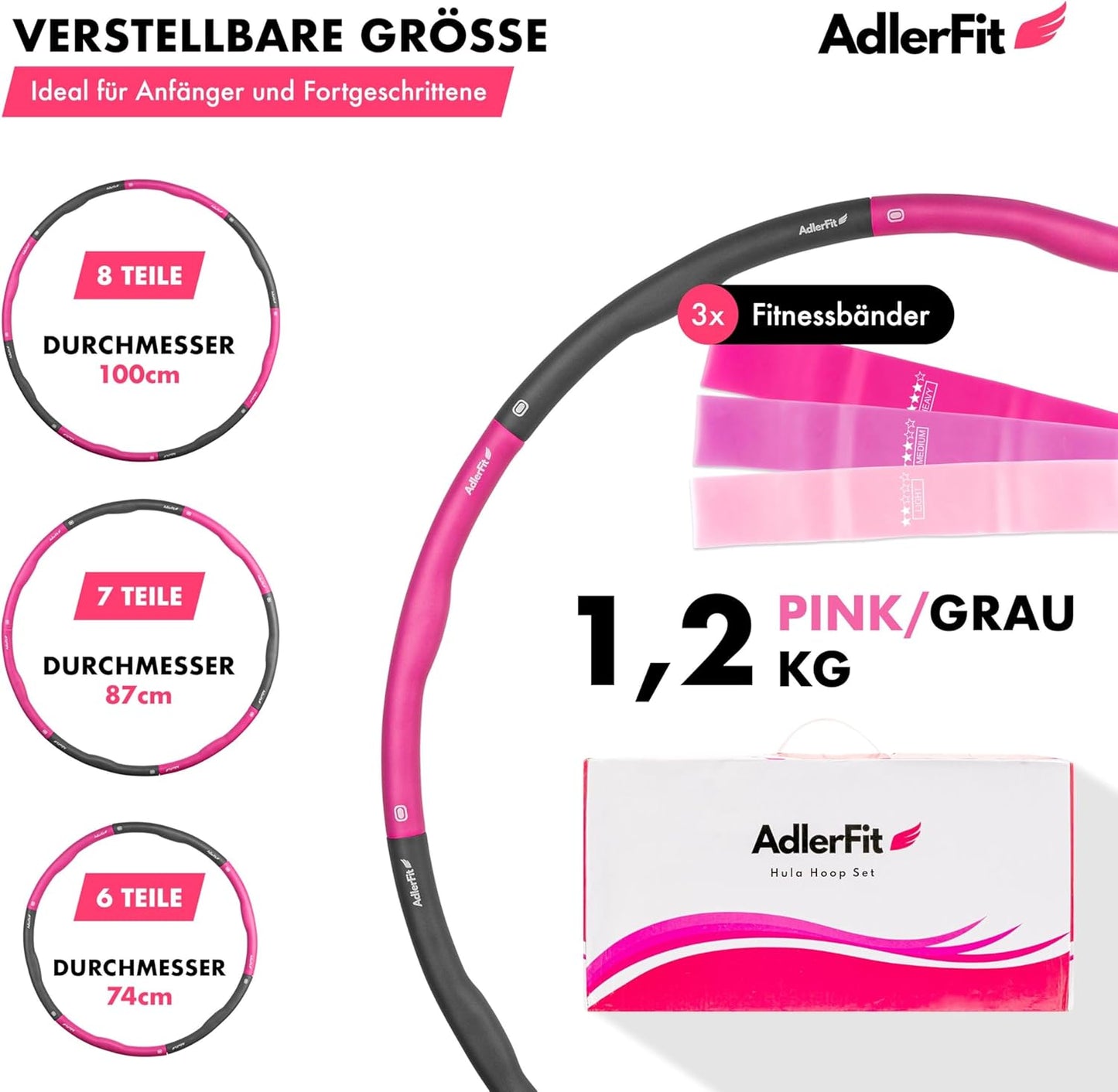 Hula Hoop Reifen mit Stecksystem