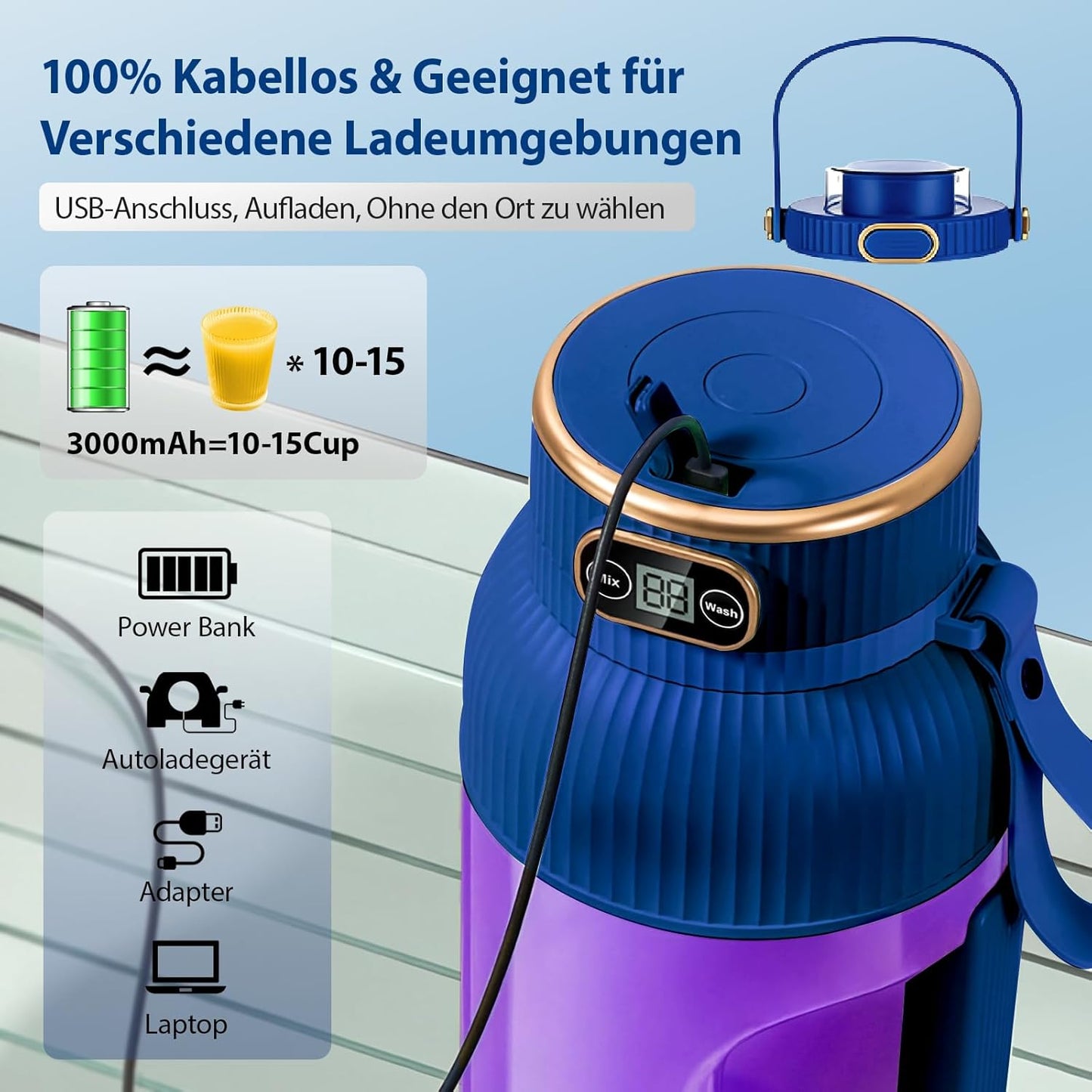 Fruchtsaftmaschine, Dark Blue