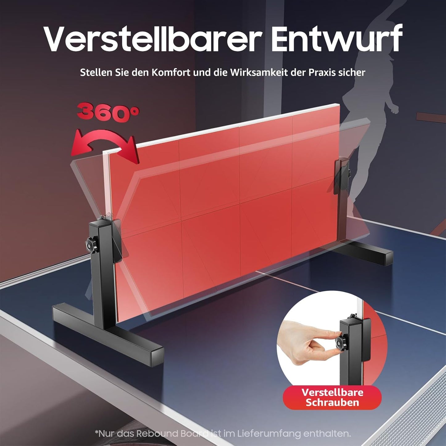 Tischtennis Returnbrett Pro Rebounder für Indoor-Training