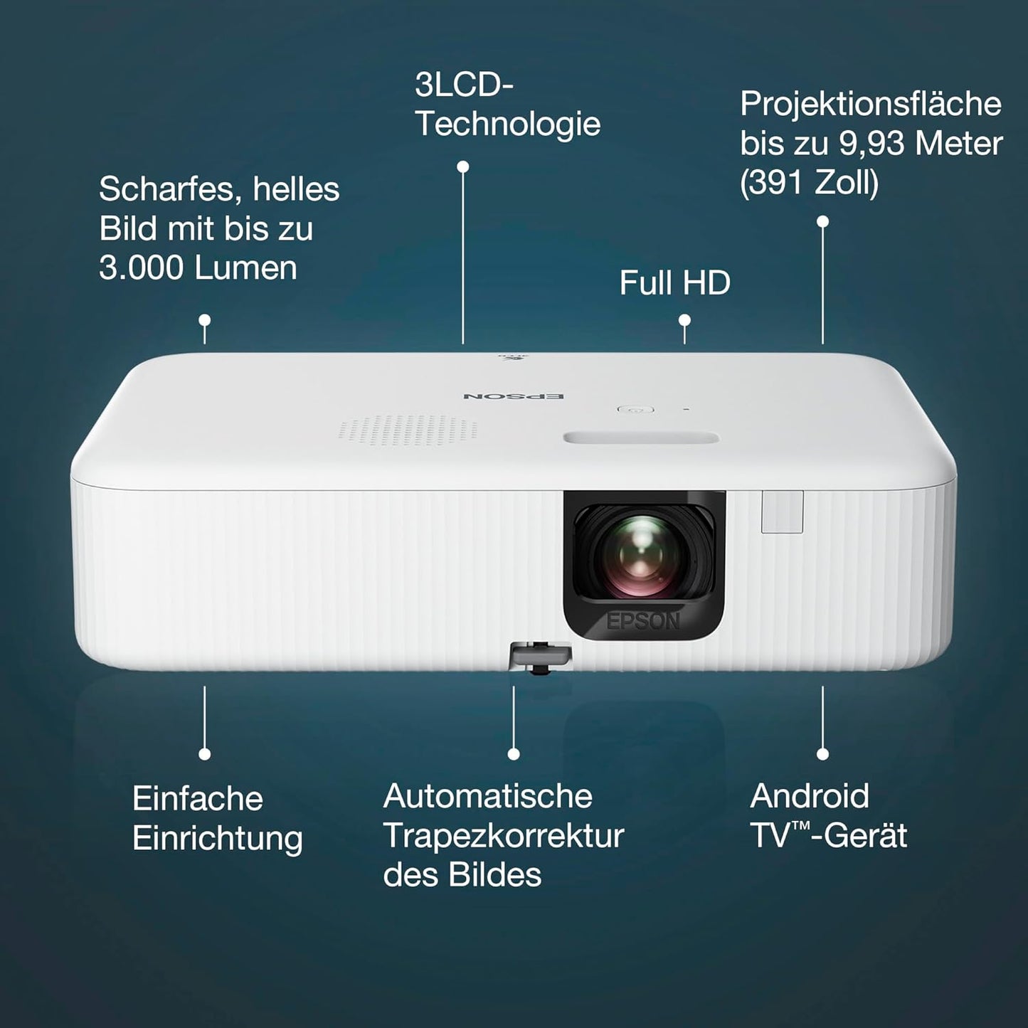 CO-FH02 Smart Full HD-Projektor mit Android TV, Android TV