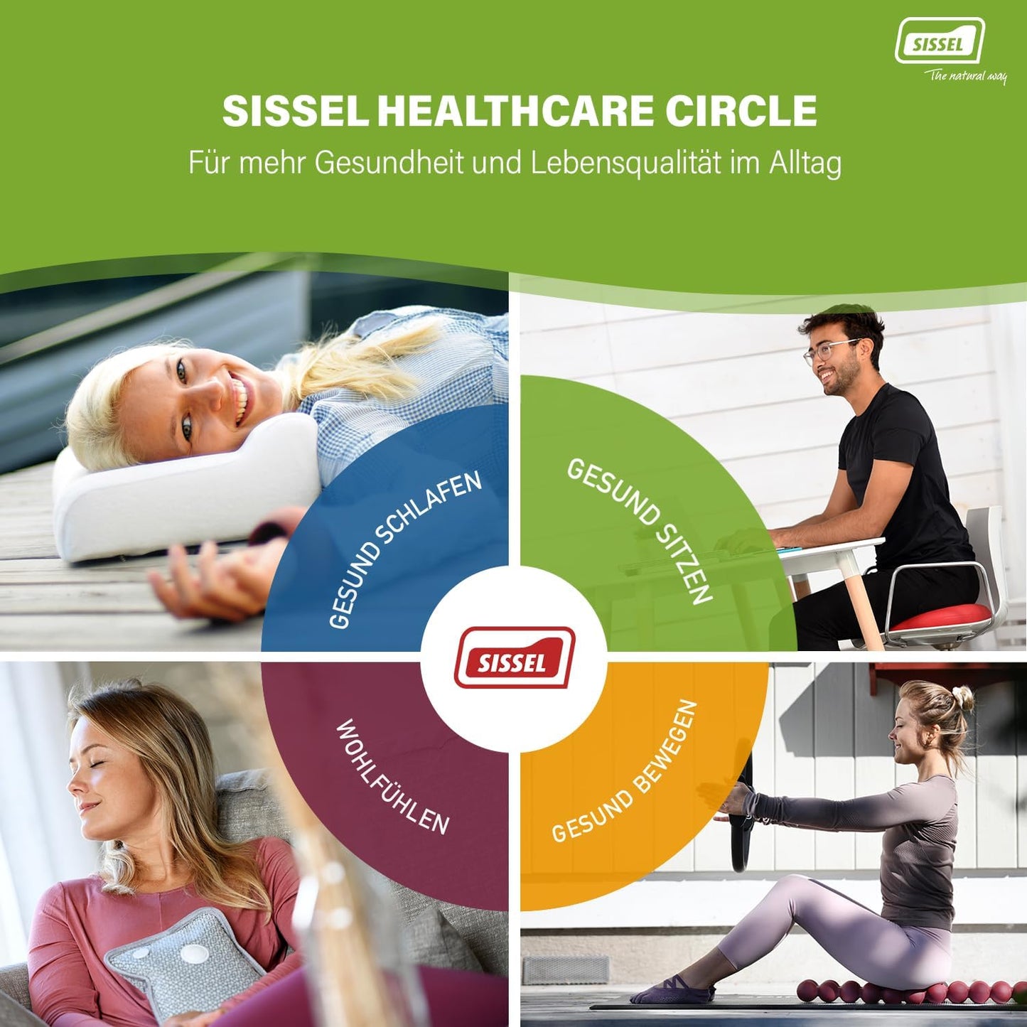 Balancekissen für aktives Sitzen, 36 cm Schwarz