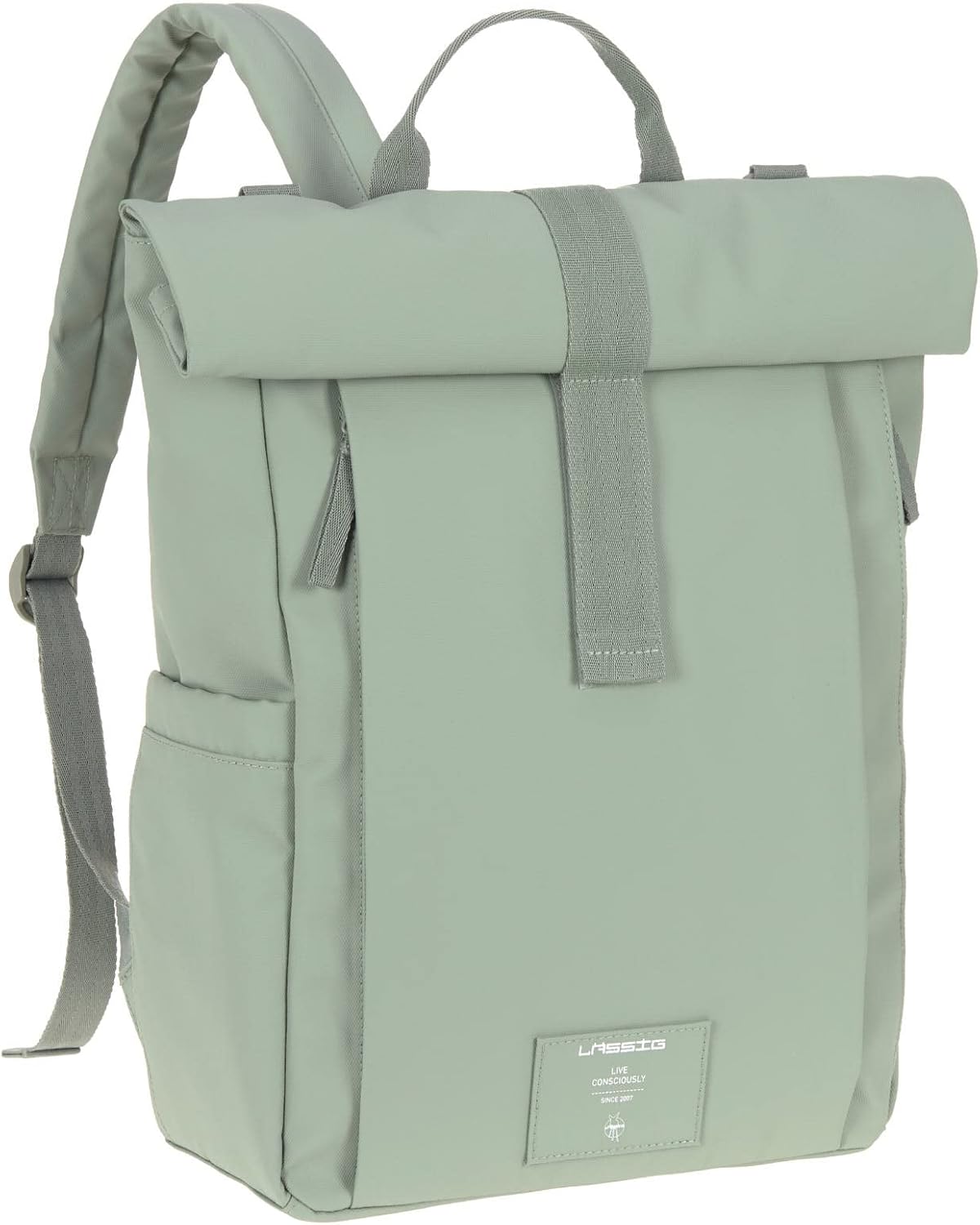 Wickelrucksack Rolltop Up, Silver Green