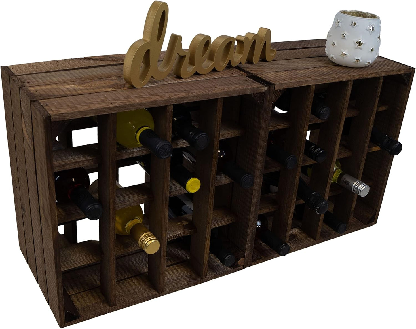 Weinregalkiste, Dunkel