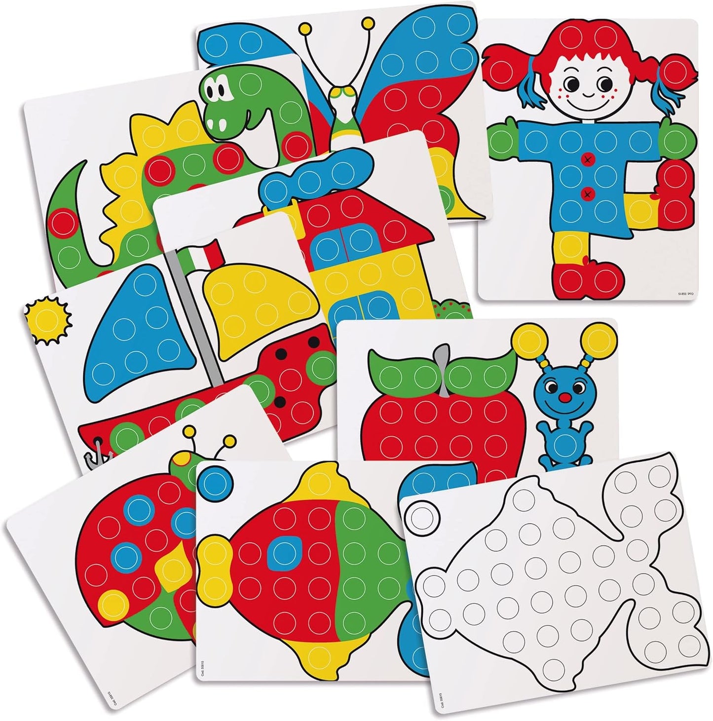 Montessori Mosaik-Lernspiel Fantacolor, Forest Animals 2+