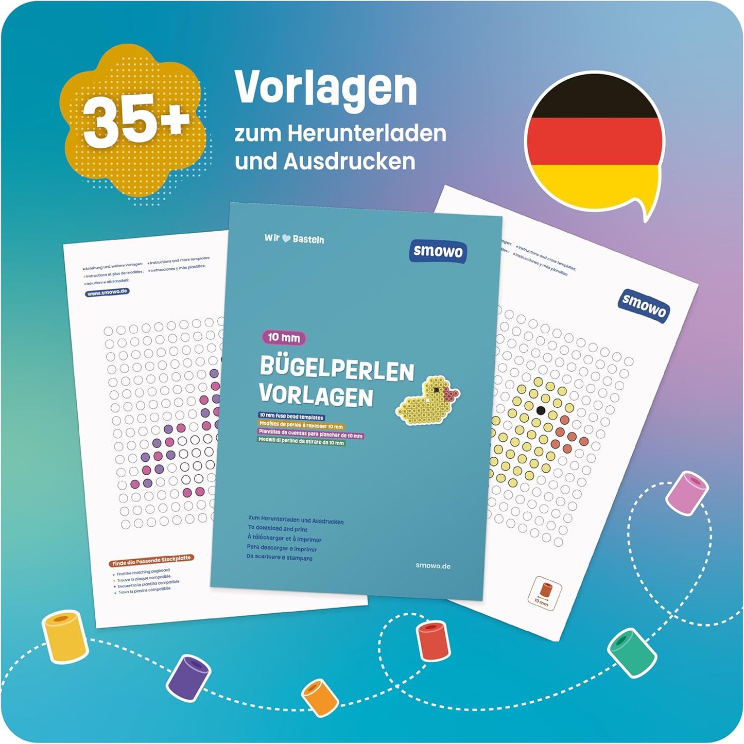 2000 Stück Bügelperlen, 2000
