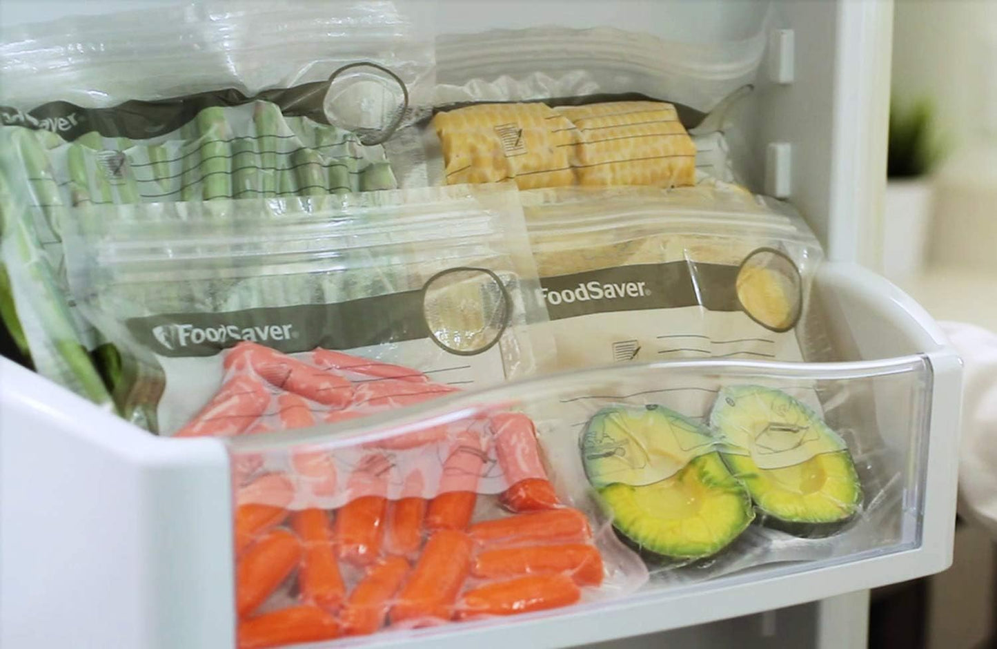 Wiederverwendbare Vakuumbeutel mit Zippverschluss (20 Stück), 20 Beutel Reusable
