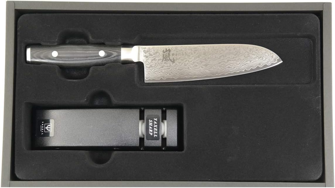 RAN Santokumesser-Set mit Schleifstein (30 cm)