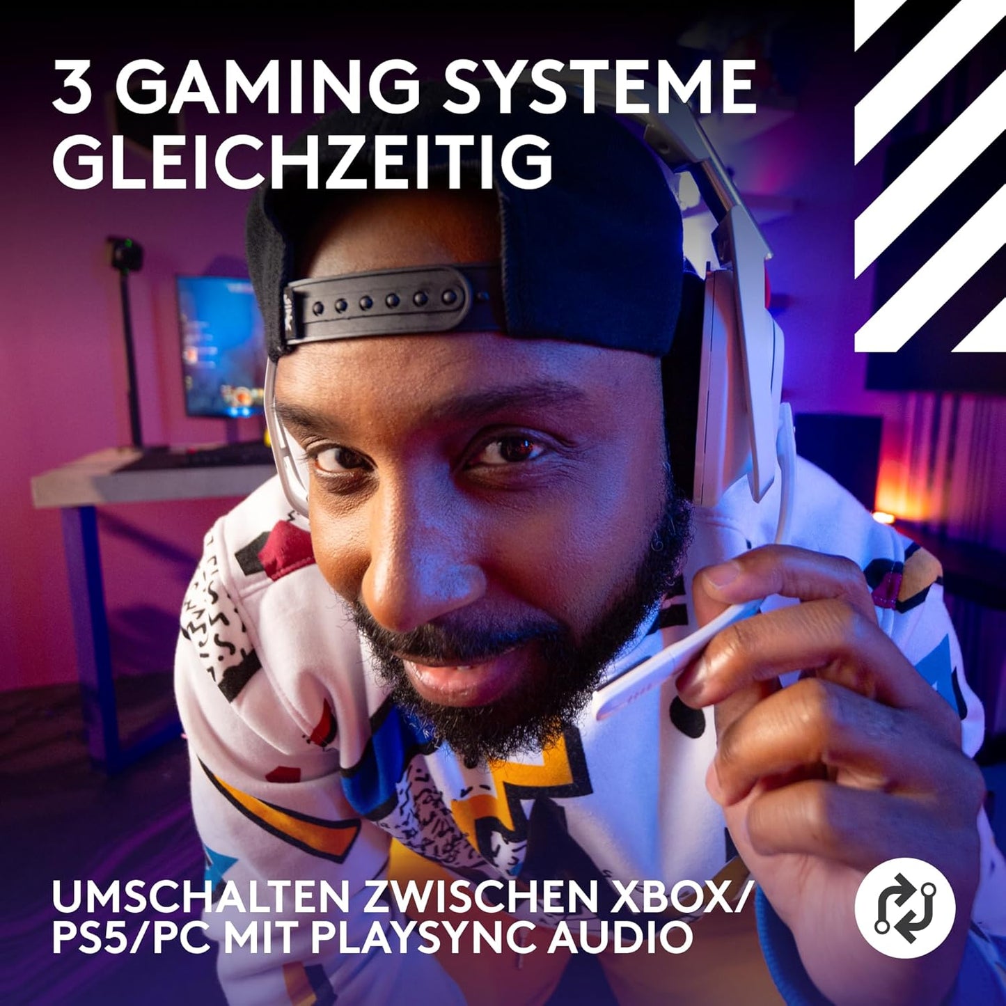 Astro A50 Lightspeed Gaming-Headset mit Basisstation, Weiss A50 | PLAYSYNC Nur Audio Headset