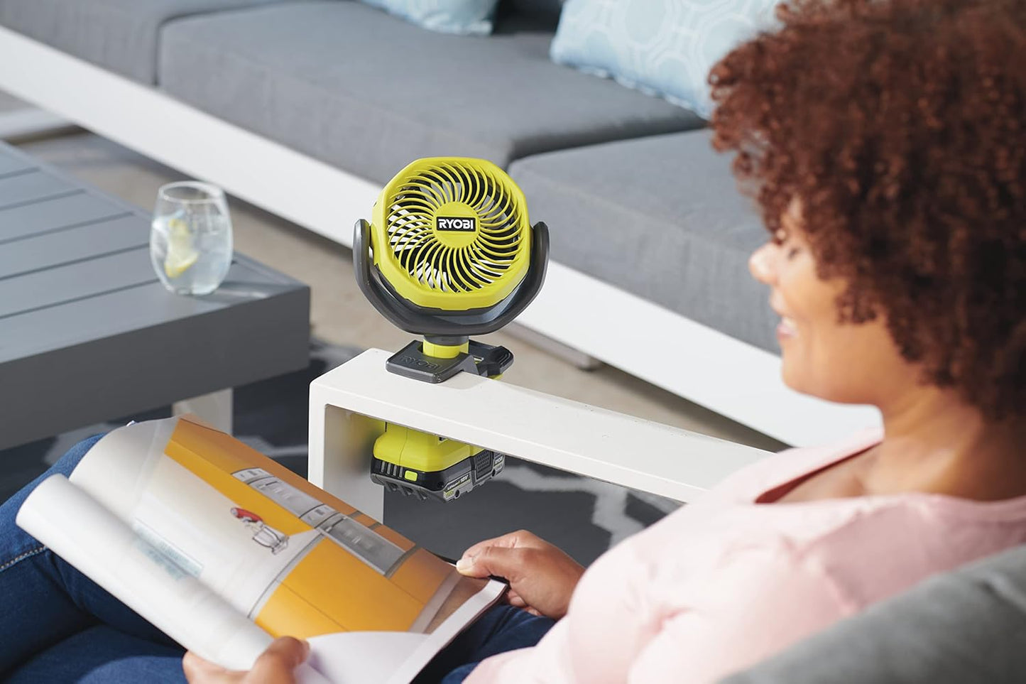 Clip-Ventilator RCF18-0, Trommel-Ø 10 cm / ohne Akku + Ladegerät