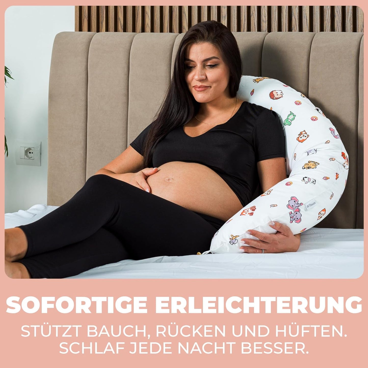 Ergonomisches Schwangerschafts- und Stillkissen XXL, Stillkissen XXL Dschungel
