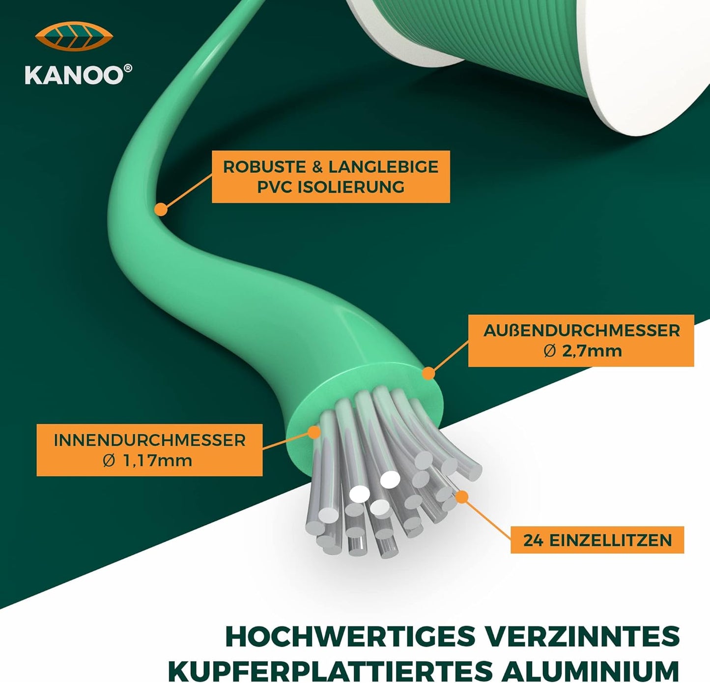‎BK-150M Mähroboter Begrenzungskabel, 150m