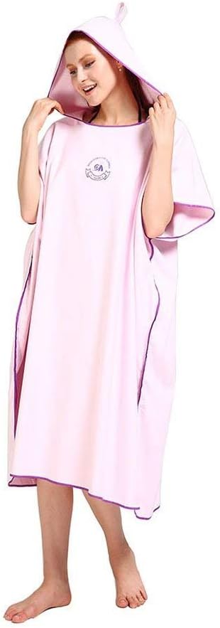 Surf Poncho mit Kapuze, Violett