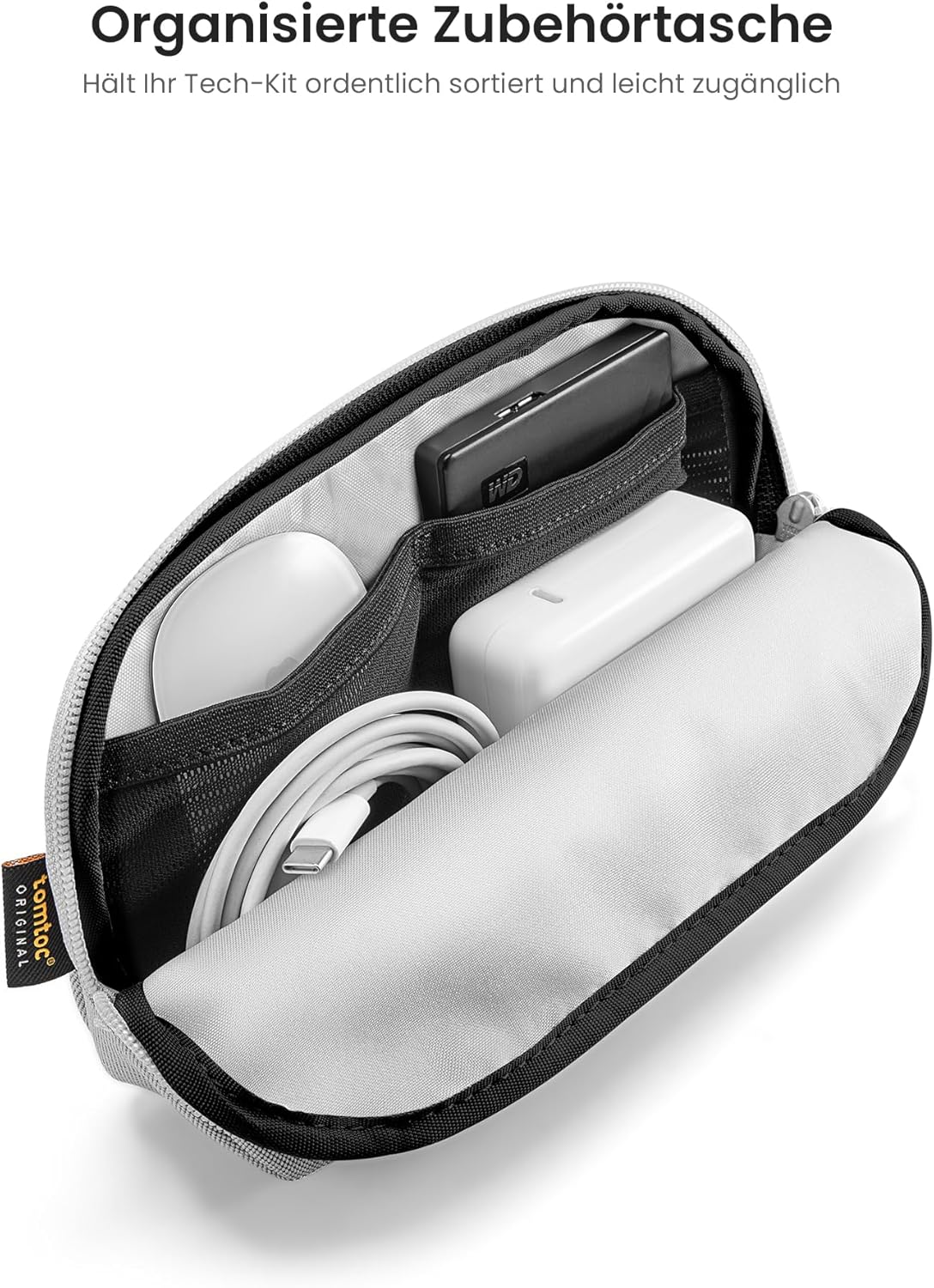 Wasserabweisende Laptoptasche, Grau / 14 Zoll für MacBook Pro 14