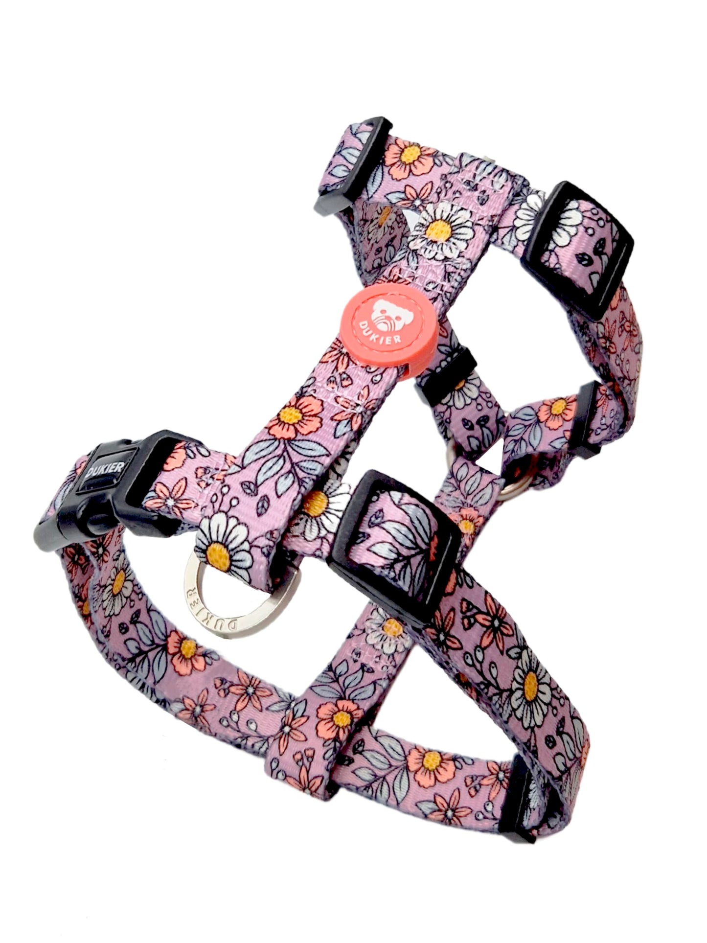 Klassisches Anti-Zug Hundegeschirr, FLOWER POWER L