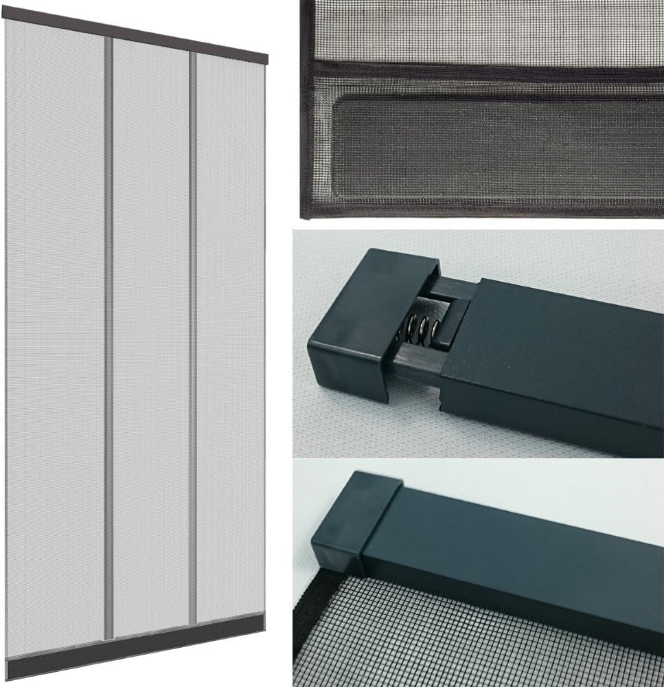 Klemm-Lamellenvorhang mit Magnet-Vorhang, Magnet-Vorhang