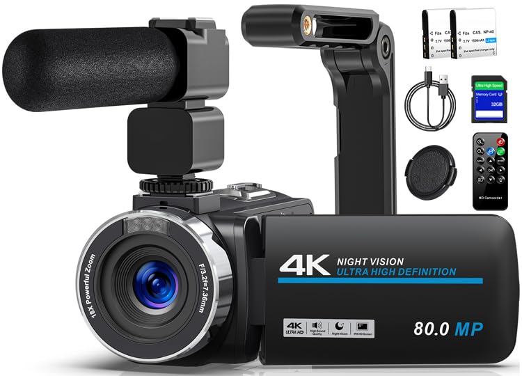 4K Camcorder, Schwarz
