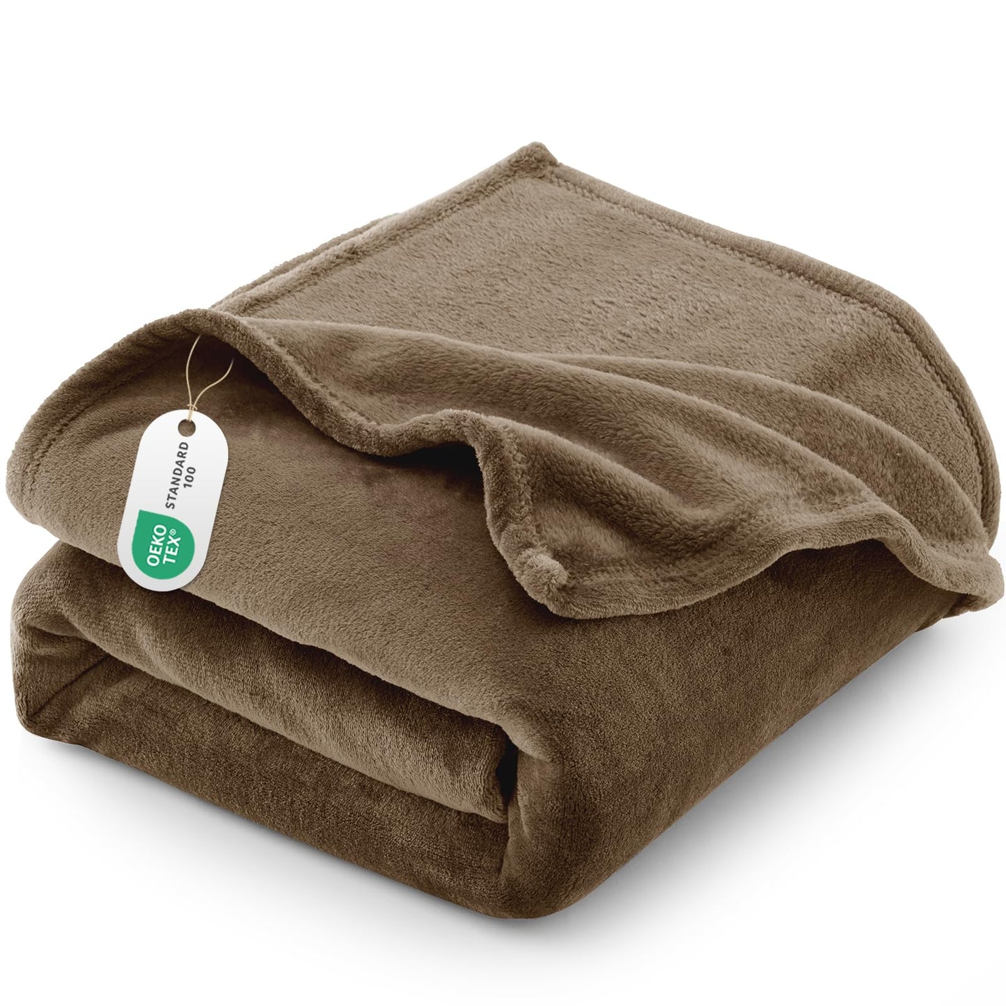 Flauschige Sofa-Decke, 130 x 150 cm Braun