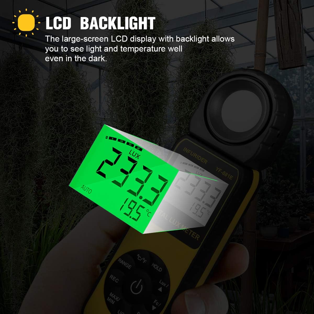 Digitales Luxmeter YF-881E, 881E