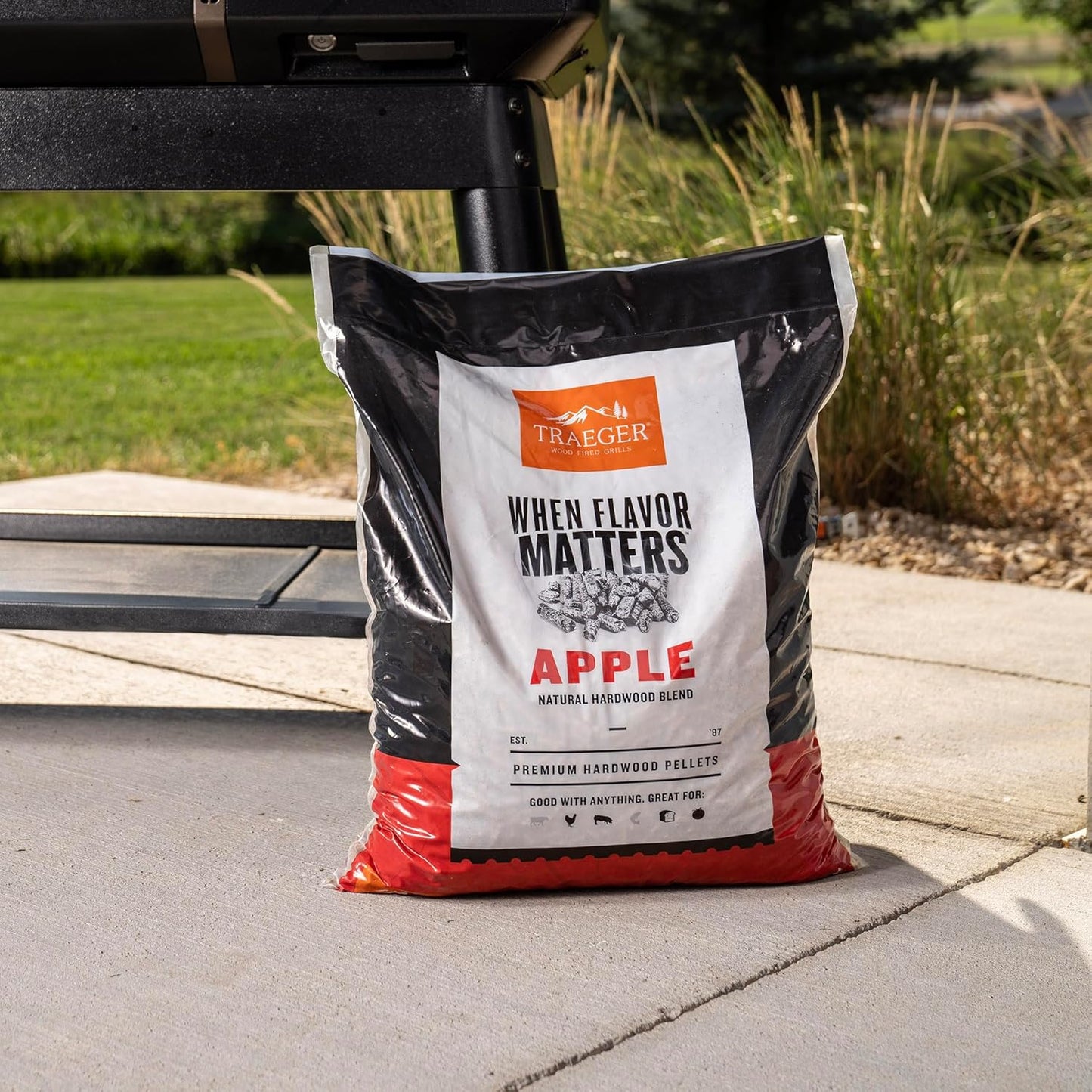 Holzpellets für Smoker und Pelletgrills, 8.2 kg, Apfel 8,2 kg