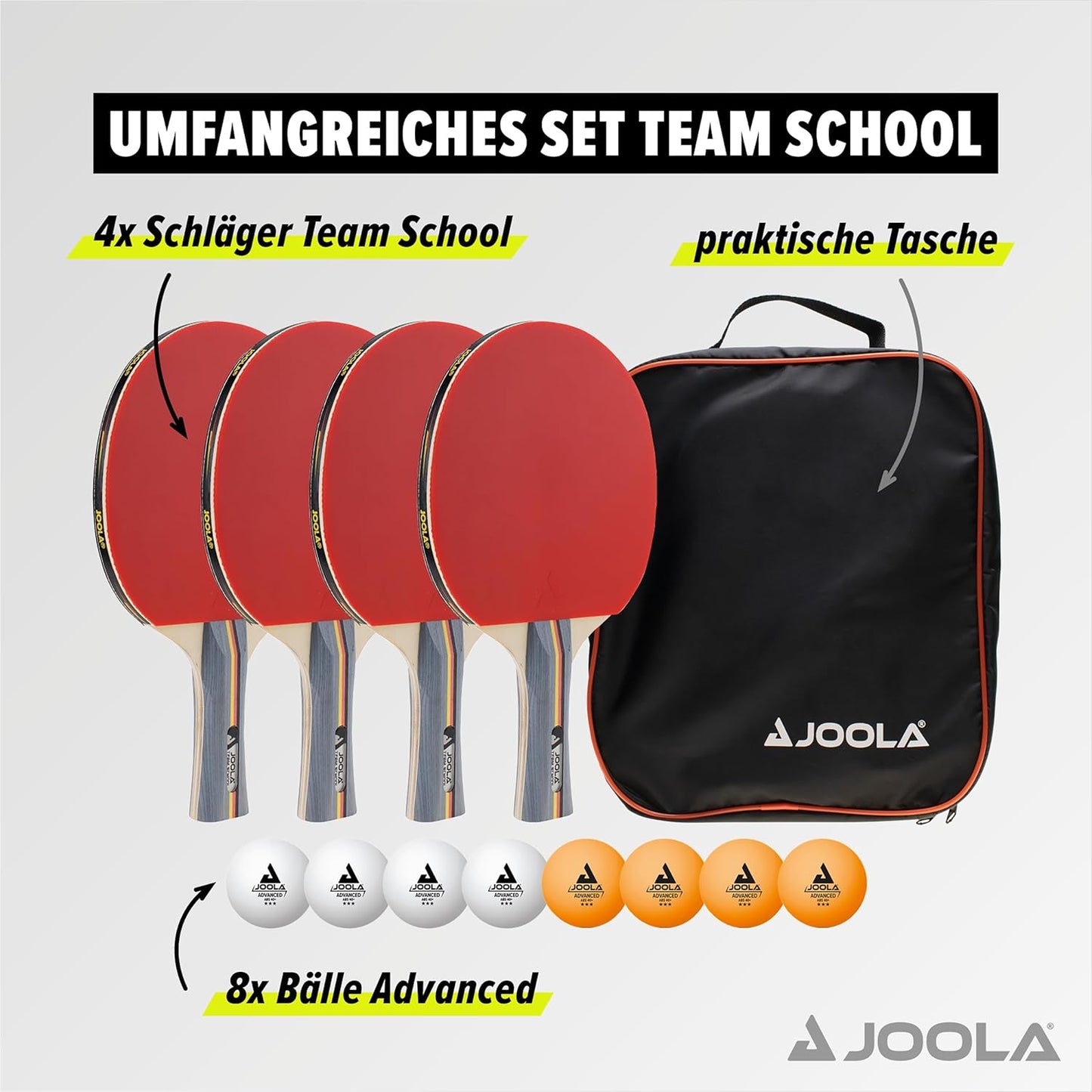 Tischtennis-Set, Single