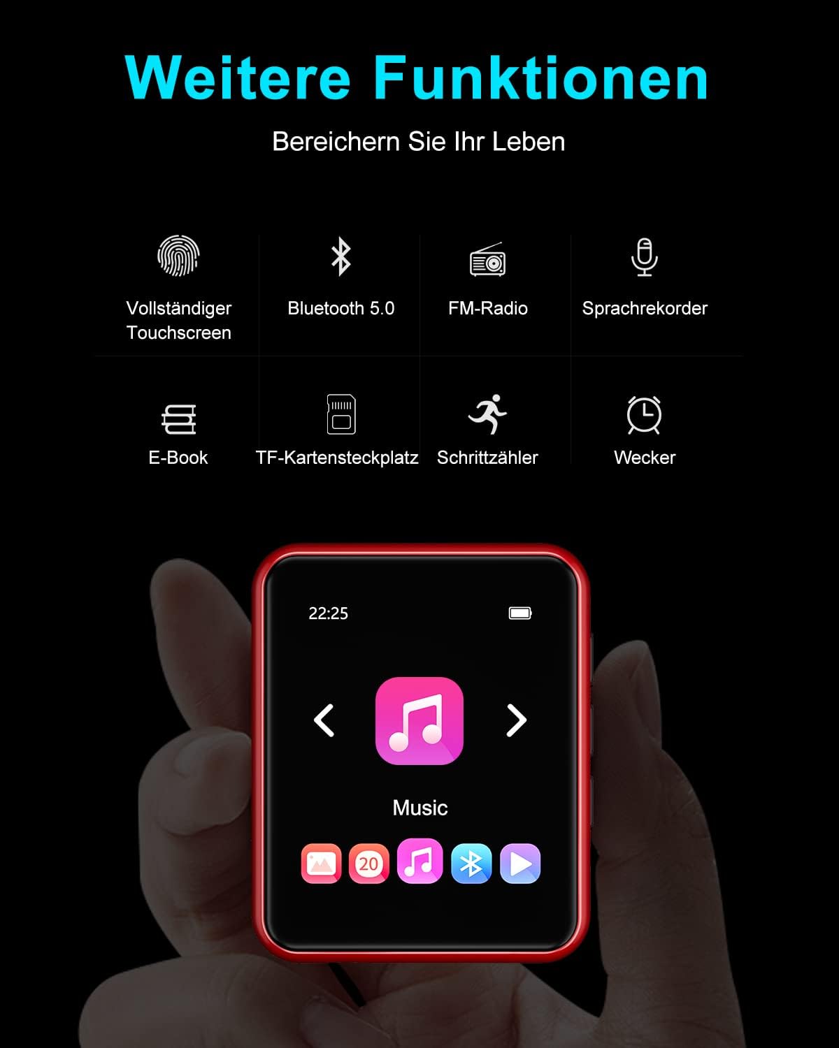 MP3-Player, Red/32GB