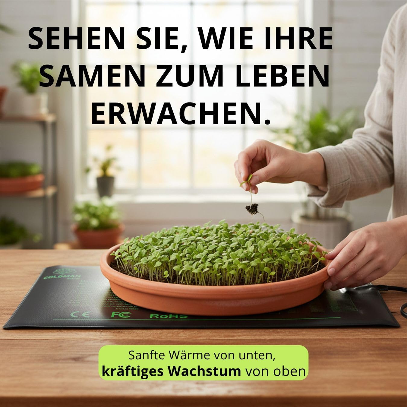 Heizmatte für Anzucht und Keimung