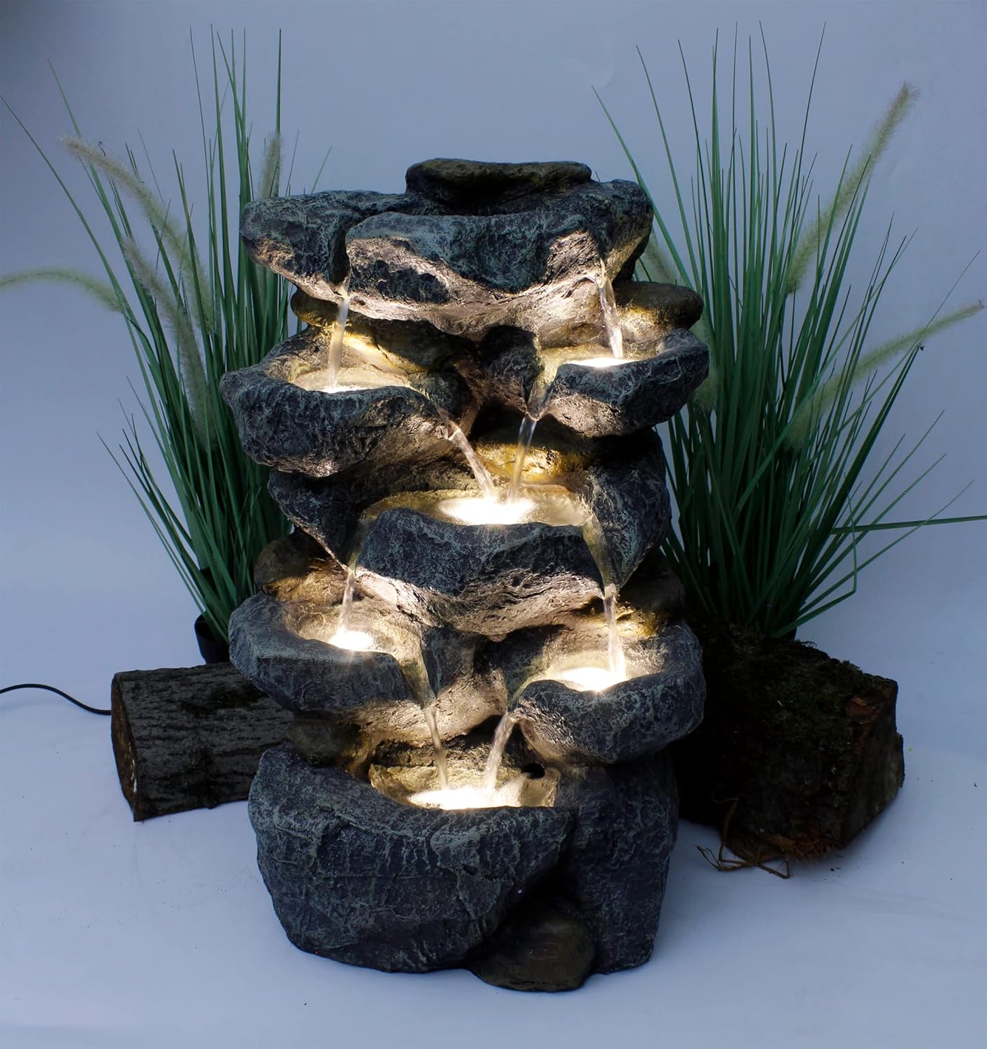 Zimmerbrunnen Victoria mit LED Wasserspiel