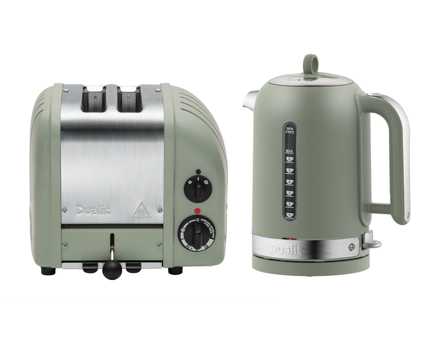 Newgen Toaster mit ProHeat-Heizelementen, 2-Scheiben, 2 Scheiben Salbeigrün