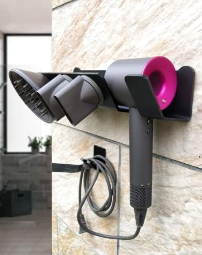 Wandhalterung für Dyson Supersonic Haartrockner, Schwarz R