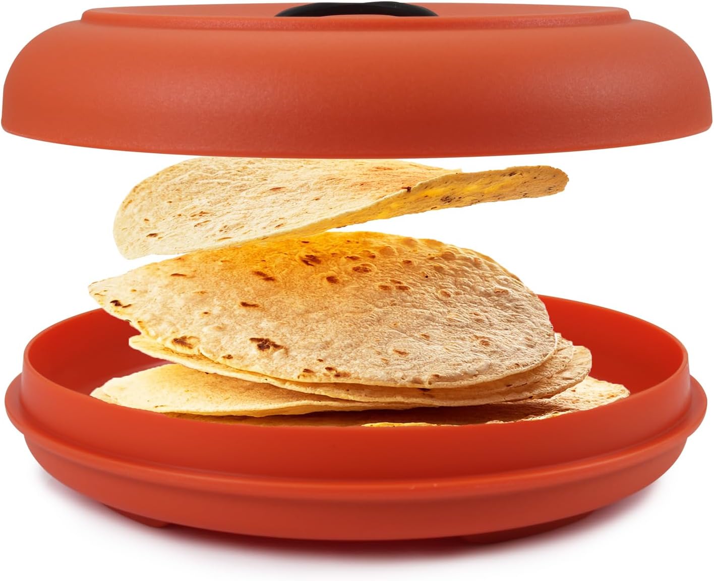 Tortilla-Wärmer für Mikrowelle, XL Terrakotta