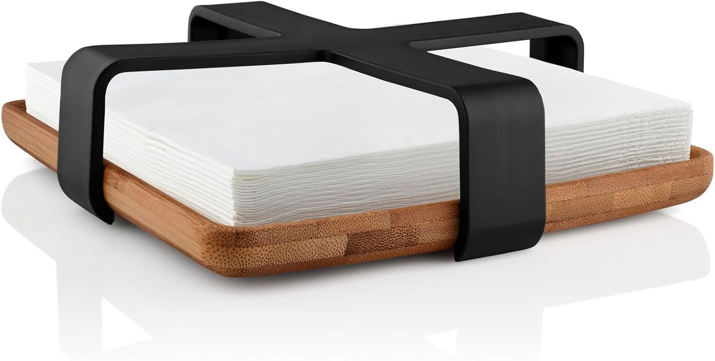 Serviettenhalter aus Bambus, FSC Karbonisierter Bambus