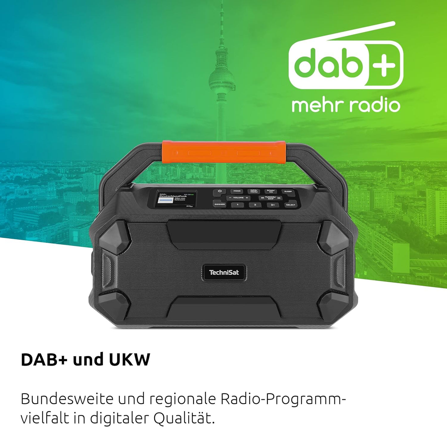 231 OD Baustellenradio mit Bluetooth, Integrierter Akku