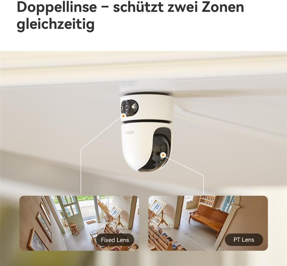 Ranger Dual Pro 360° PTZ Innenkamera mit Auto-Tracking