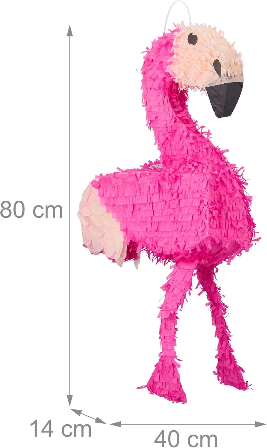 4er-Set Flamingo Piñata zum Aufhängen, 4er Pack