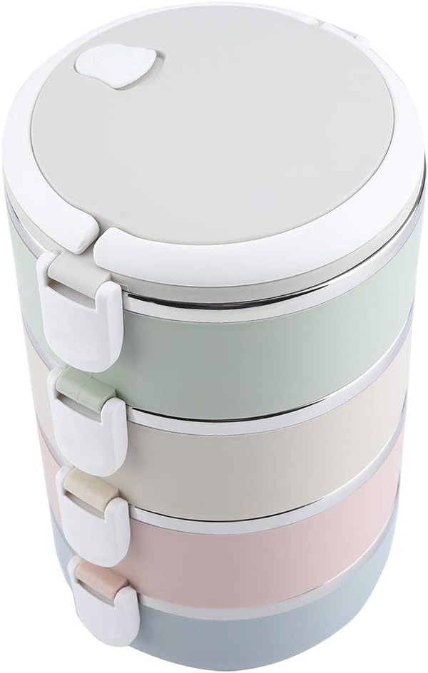Thermal Lunch Boxen-Set, 4 Layers 2800ml