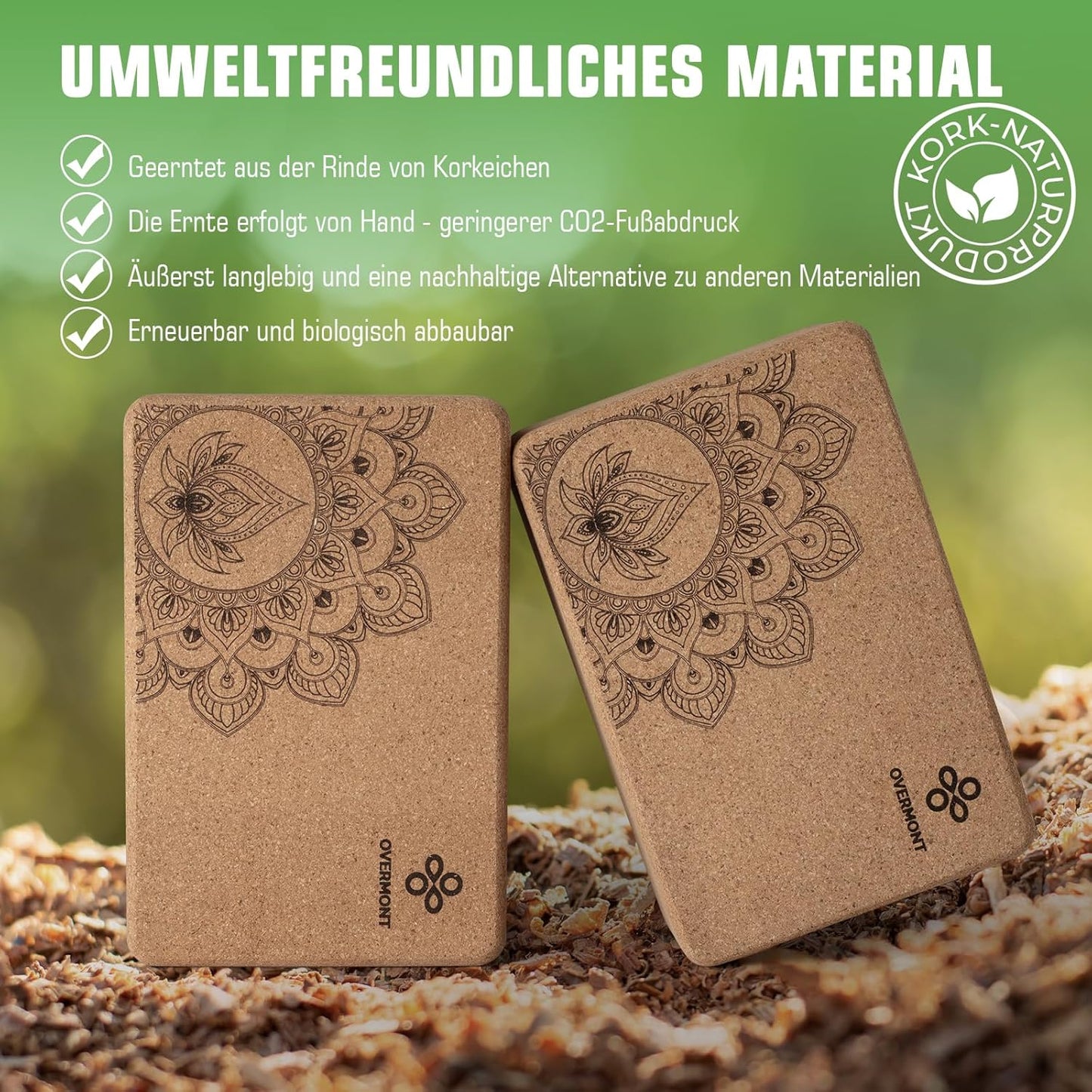 Yogablock-Set mit Gurt