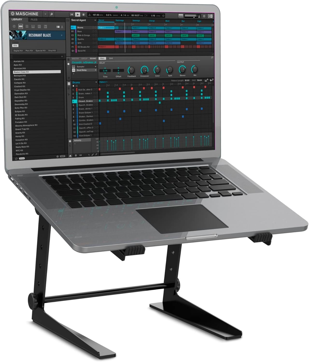 Laptop DJ Stand für Studio und Live-Auftritte