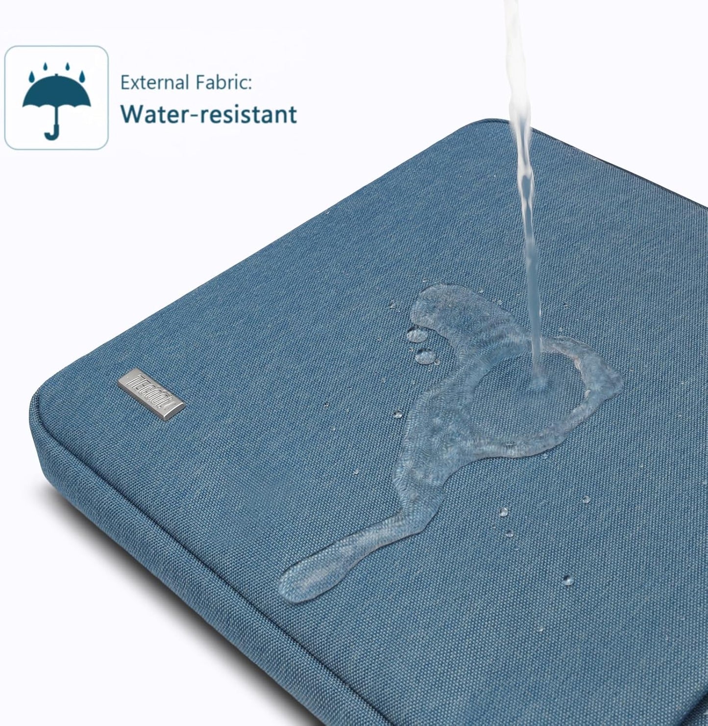 Wasserdichte Laptoptasche, 15.6 inch Denim Blau